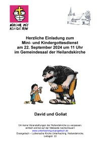 Plakat David Goliat 2024