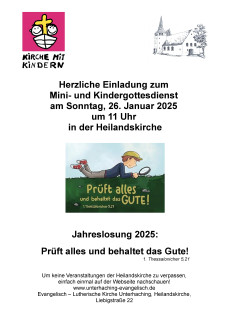 Plakat Jahreslosung 2025 groß