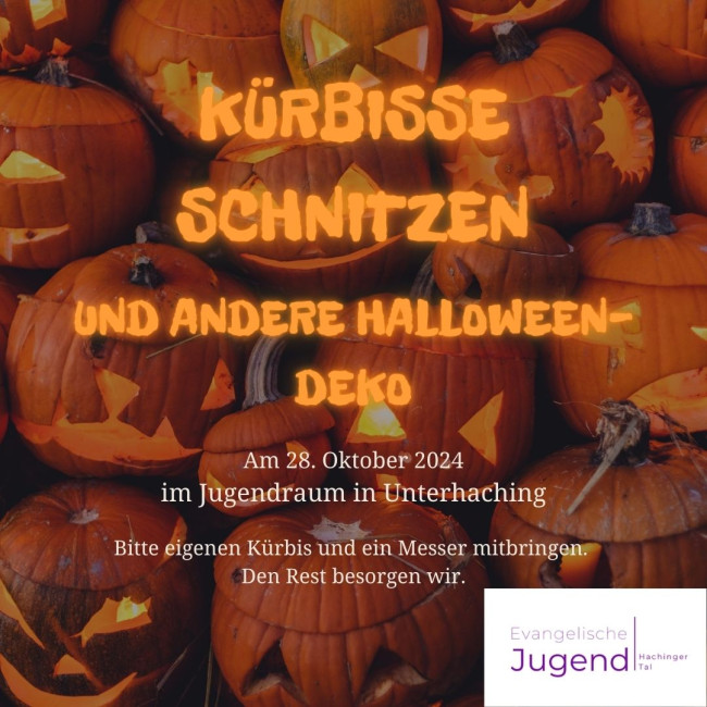 Kürbisse und Halloween-Deko