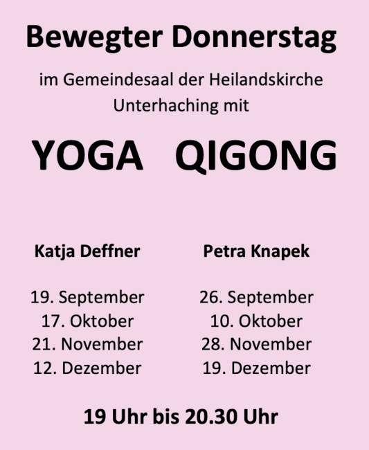 Yoga & Qigong 2024